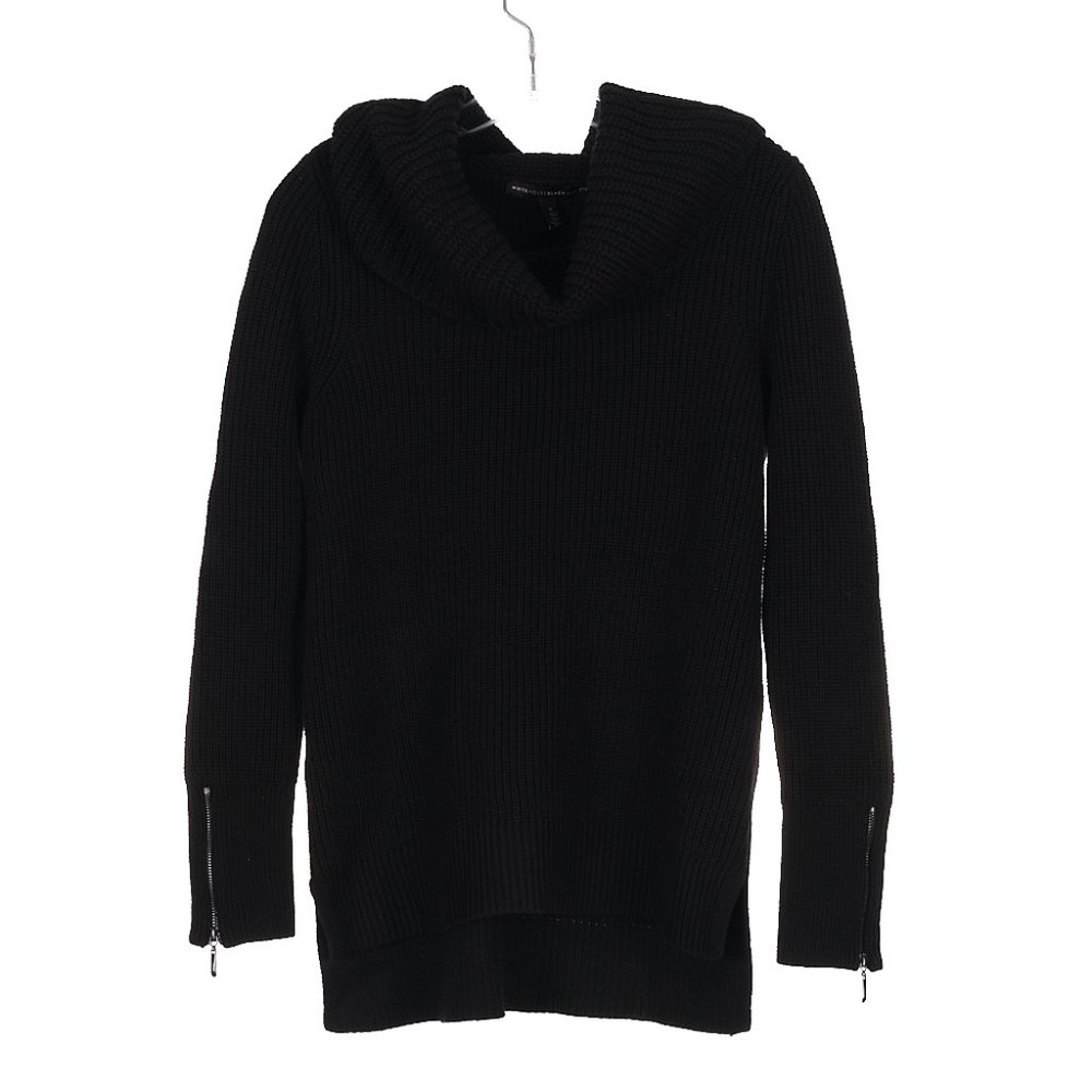 White House Black Market Black Cowl Neck Knit Sweater Small